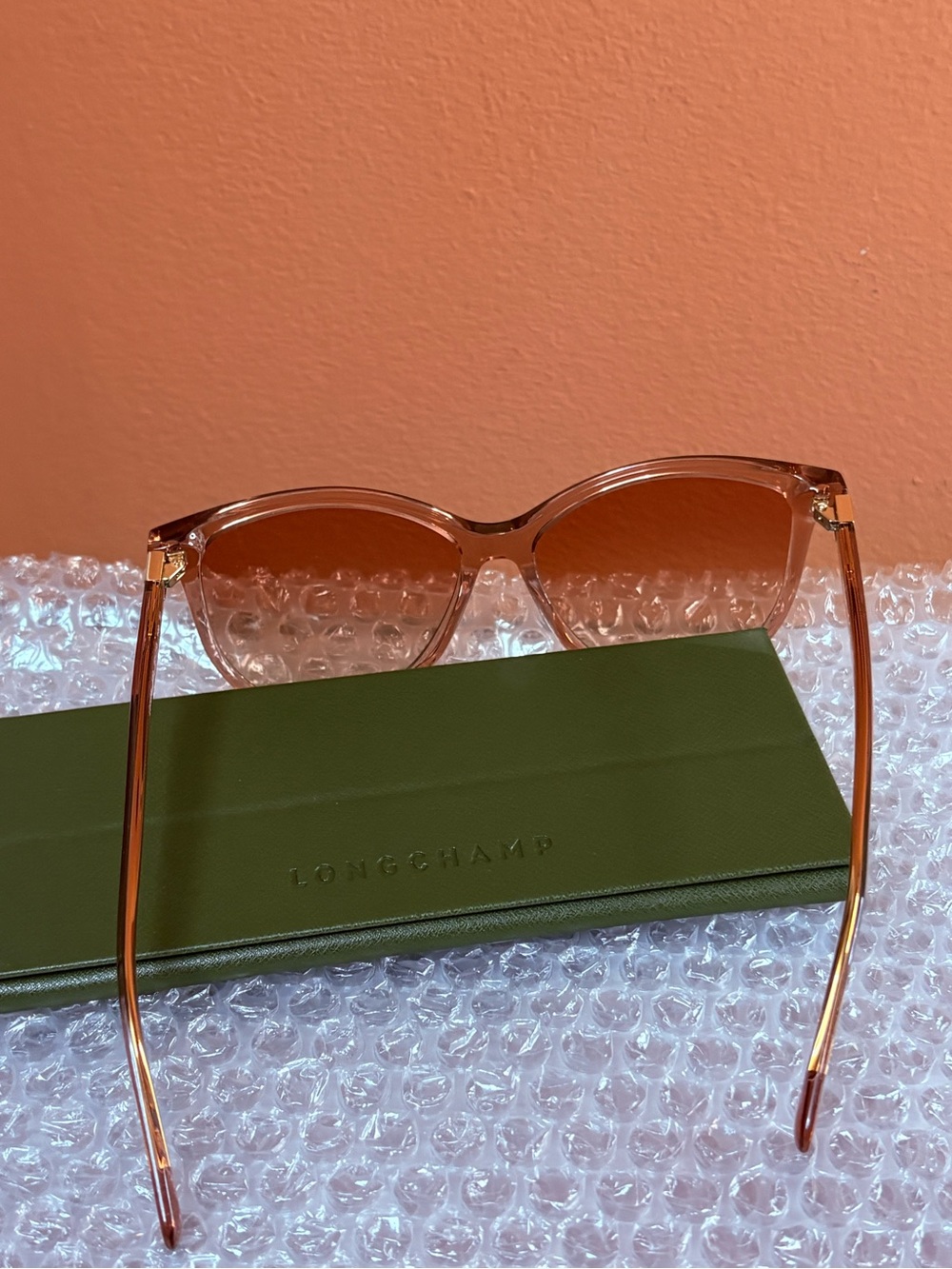 Longchamp Rose-Tinted Square Sunglasses - Picture 2 of 6